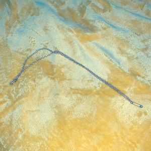 Silver Safety Pin necklace (chain) Unisex